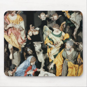 Tapis De Souris La nativité, faite à Naples