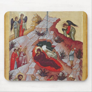 Tapis De Souris La nativité, icône russe, XVIème siècle