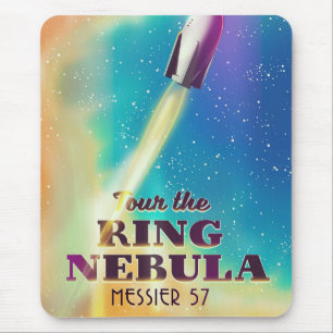 Tapis De Souris La nébuleuse de l'Anneau (Messier 57) Affiche de v
