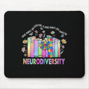 Tapis De Souris La Neurodiversité Différente Est Belle Autisme Con