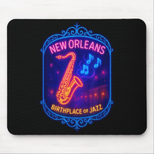Tapis De Souris La Nouvelle-Orléans, Louisiane, berceau du jazz 