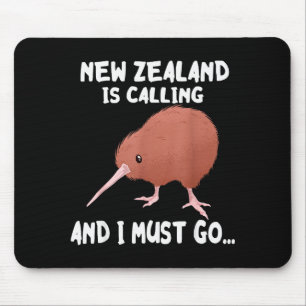 Tapis De Souris La Nouvelle-Zélande appelle oiseau sauvage kiwi an