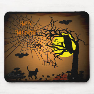 Tapis De Souris La nuit d'Halloween, Joyeux Halloween!