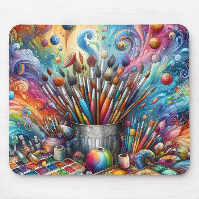 Tapis De Souris La Palette De L'Artiste  (Devant)