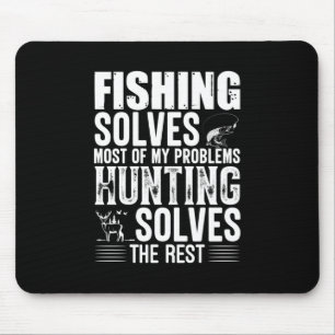 Tapis De Souris La Pêche Fisher Résout La Plupart De Mes Problèmes