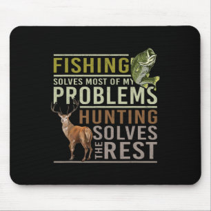 Tapis De Souris La Pêche Résout La Plupart De Mes Problèmes De Cha