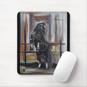Tapis De Souris La peinture de cheval sauvage par Alfred Fox