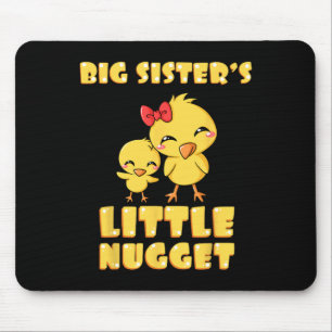 Tapis De Souris La petite poulette adoratrice de poulet de grande