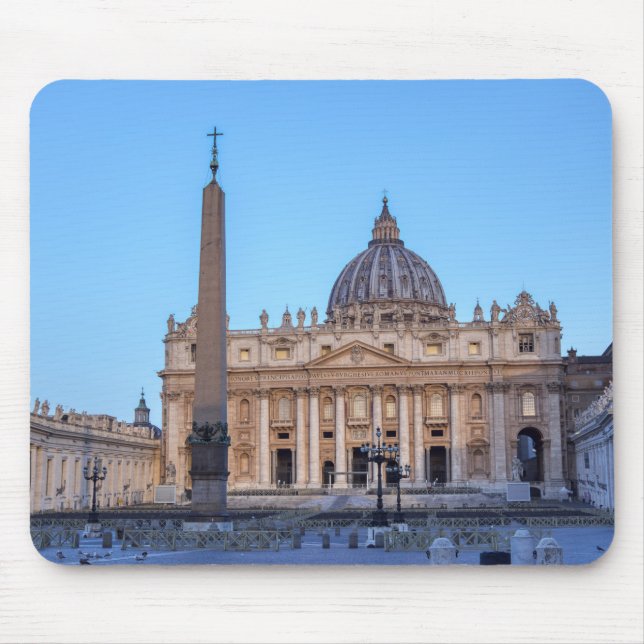 Tapis De Souris La place Saint-Pierre au Vatican - Rome, Italie (Devant)