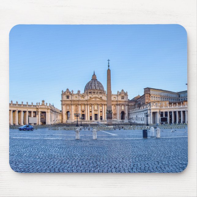 Tapis De Souris La place Saint-Pierre au Vatican - Rome, Italie (Devant)