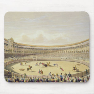 Tapis De Souris La plaza de Toros de Madrid, 1865 (litho de