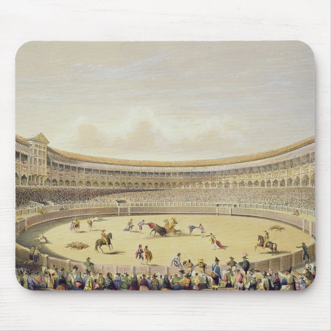 Tapis De Souris La plaza de Toros de Madrid, 1865 (litho de (Devant)