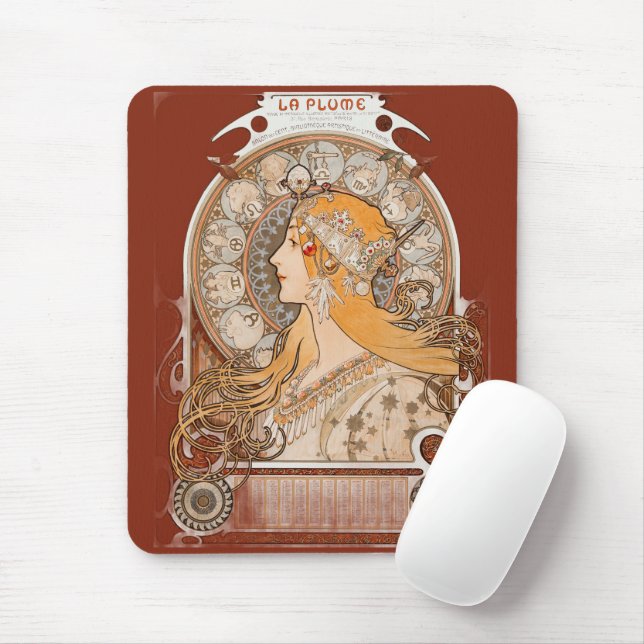 Tapis De Souris La Plume Zodiaque – Conception Astrologie (Avec souris)