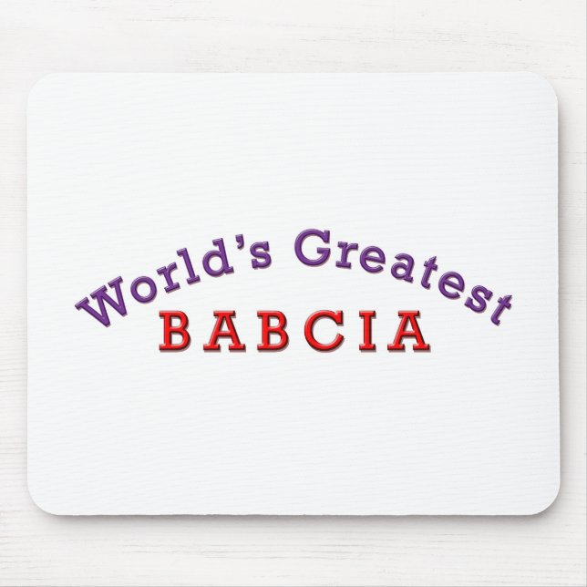 Tapis De Souris La plus grande Babcie du monde (Devant)