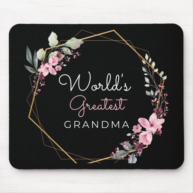 Tapis De Souris La plus grande grand mamie du monde Mousepad (Devant)
