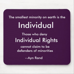 Tapis De Souris La plus petite minorité sur terre est, Individu…