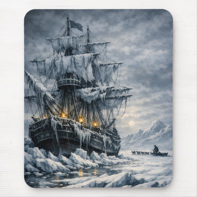 Tapis De Souris La poursuite arctique de Frankenstein par BurnsInH (Devant)