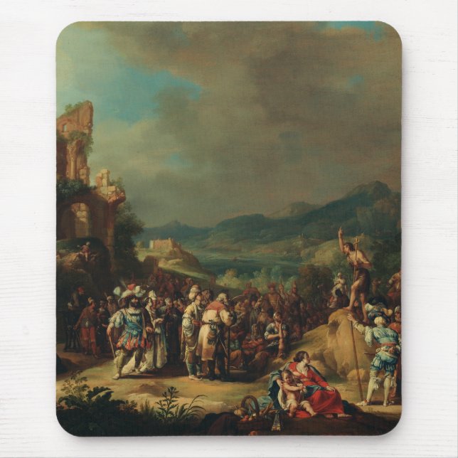 Tapis De Souris La Prédication de Jean-Baptiste par Bartholomeus (Devant)