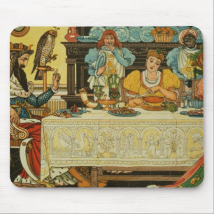 Tapis De Souris La princesse Shares son dîner avec la grenouille,