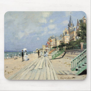 Tapis De Souris La promenade à Trouville par Claude Monet