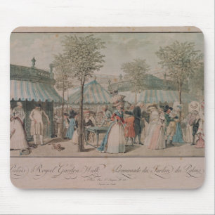 Tapis De Souris La promenade de jardin de Palais Royal, 1787
