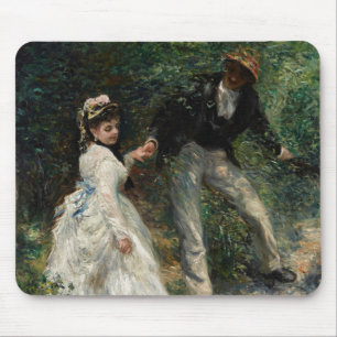 Tapis De Souris La Promenade Renoir Couple Walking Peinture Art
