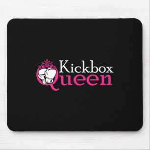 Tapis De Souris La Reine de Kickbox est une Fille de Kickboxing es