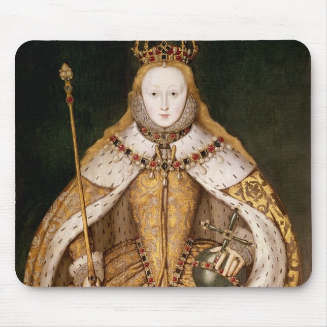 Tapis De Souris La Reine Elizabeth I dans des robes longues de (Devant)