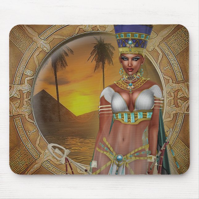 Tapis De Souris La Reine Nefertiti Mousepad (Devant)