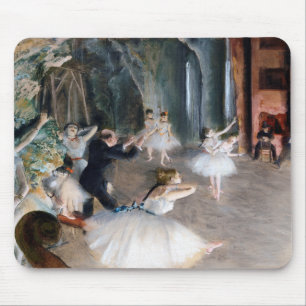 Tapis De Souris La répétition sur scène, Edgar Degas