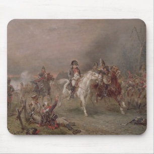Tapis De Souris La retraite du napoléon (huile sur la toile)