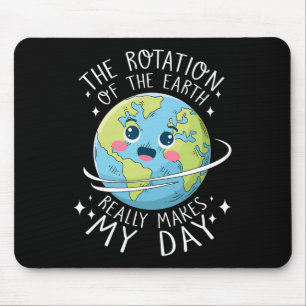 Tapis De Souris La Rotation jour des terres De La Terre Fait De Ma