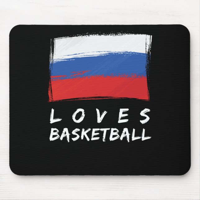 Tapis De Souris La Russie aime le basket-ball (Devant)