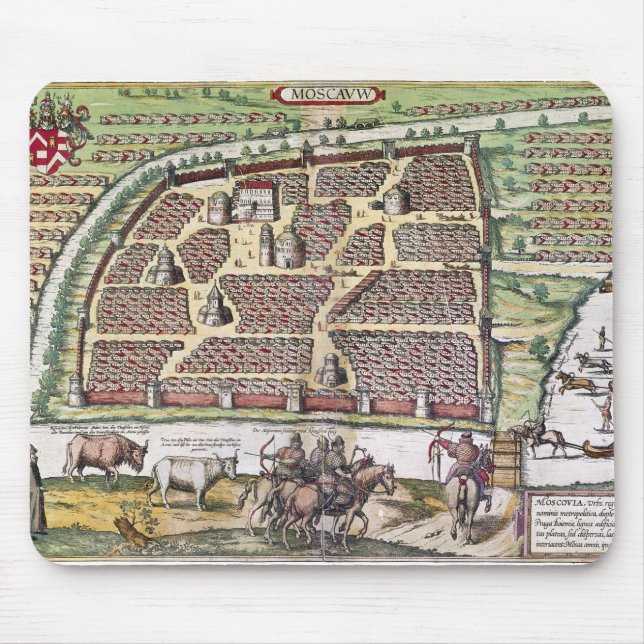 TAPIS DE SOURIS LA RUSSIE : MOSCOU, 1591 (Devant)