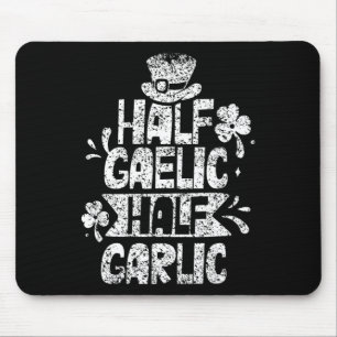 Tapis De Souris La Saint-Patrick Irlandaise gaélique moitié ail Ga