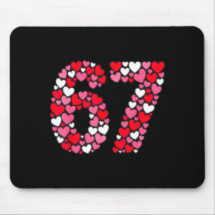 Tapis De Souris La Saint-Valentin 67 Meme Rempli de Cœurs Drôle S