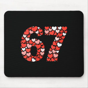 Tapis De Souris La Saint-Valentin des femmes 67 Meme rempli de cœu