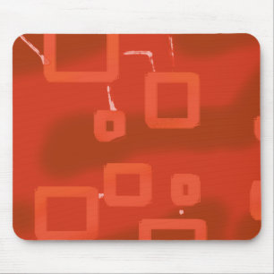 Tapis De Souris La Saint-Valentin Rouge Abstrait Géométrique Fanta