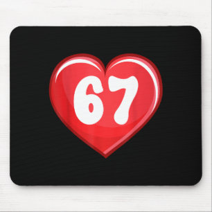Tapis De Souris La Saint-Valentin Six Sept Cœurs 6 7 Mème Gen Alph