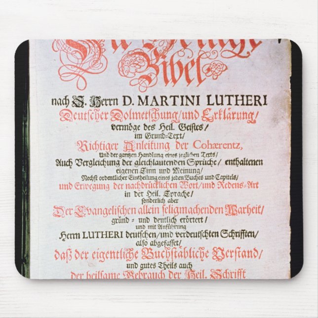 Tapis De Souris La Sainte Bible, vol. I., 1681 (Devant)