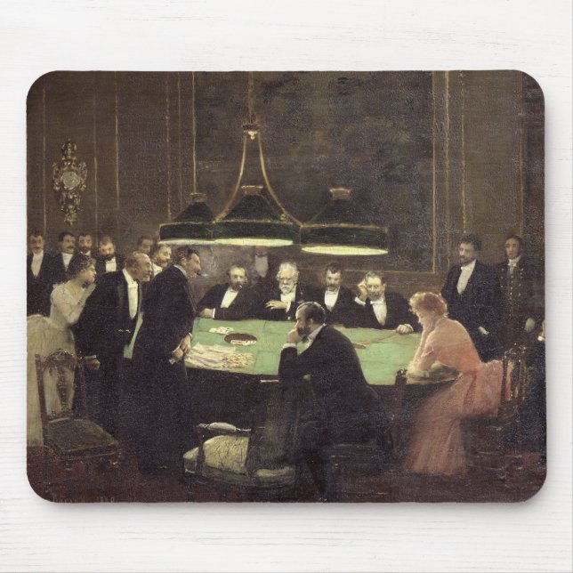 Tapis De Souris La salle de jeu au casino, 1889 (Devant)