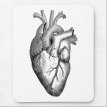 Tapis De Souris La Science d'anatomie de coeur<br><div class="desc">Conception vintage</div>