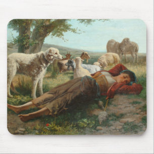 Tapis De Souris La Siesta de la Goatherder Girl (par Carlo Ademoll