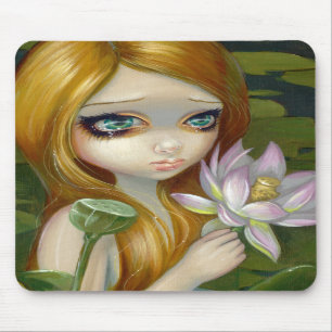 Tapis De Souris La "sirène sélectionnant Lotus fleurit" Mousepad