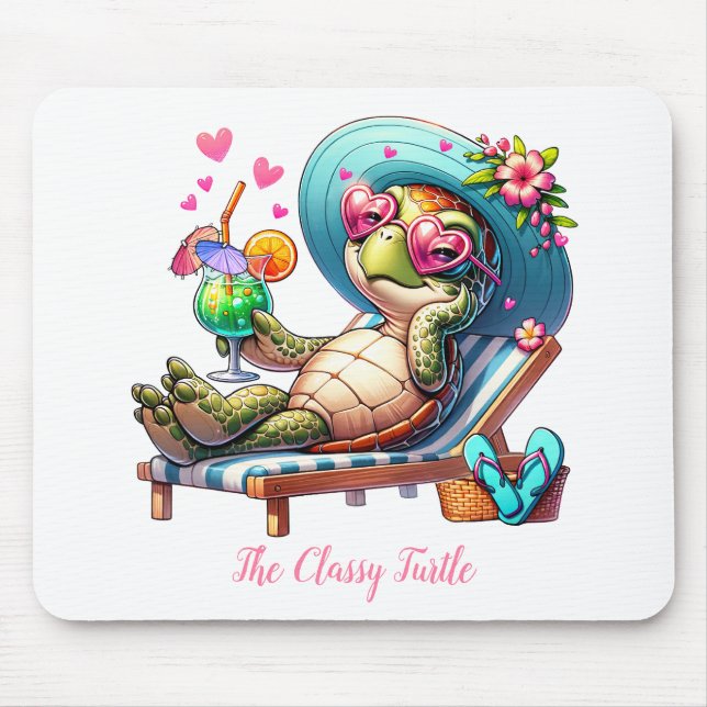 Tapis De Souris La Souris Classique De Tortue (Devant)