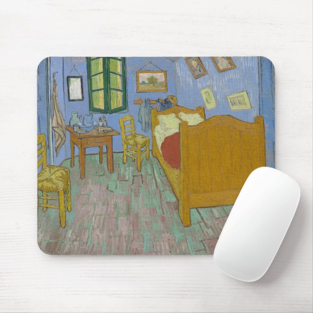 Tapis De Souris La souris d'art "La chambre" de Vincent van Gogh (Avec souris)
