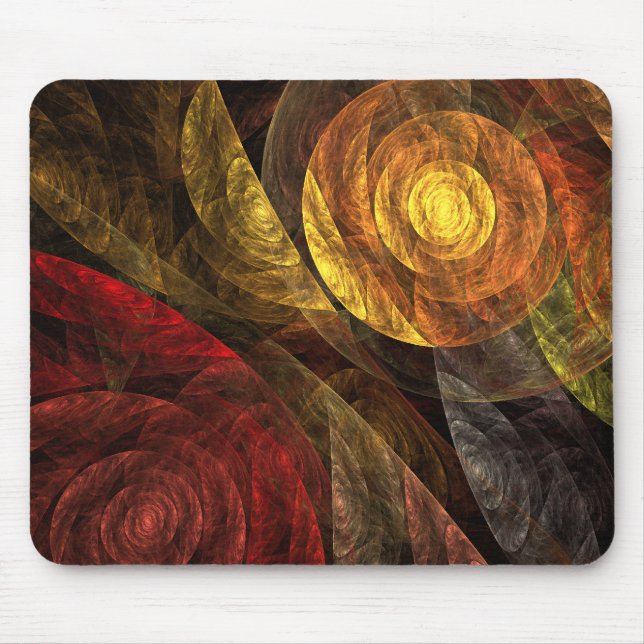 Tapis De Souris La spirale de la vie Art Abstrait Mousepad (Devant)