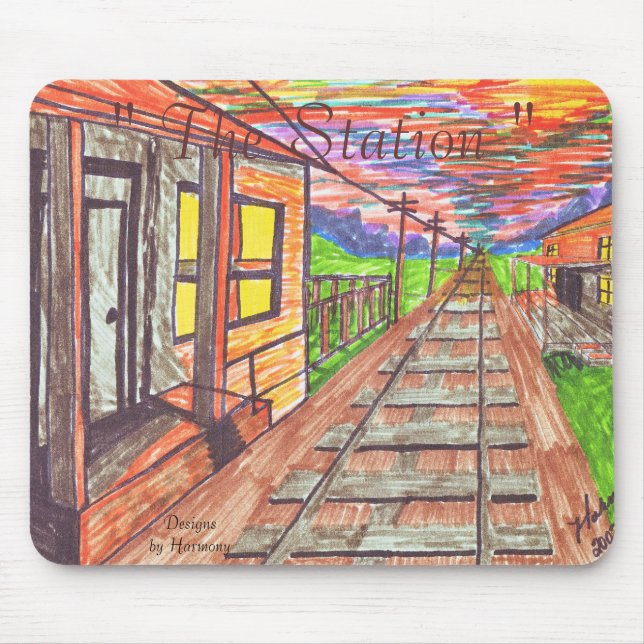 Tapis De Souris "La station " (Devant)