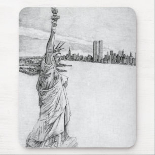 Tapis De Souris La statue de la liberté