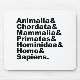 Tapis De Souris La taxonomie de l'homme   Royaume par espèce